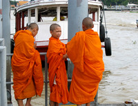 Buddhist students, Bangkok, Thailand